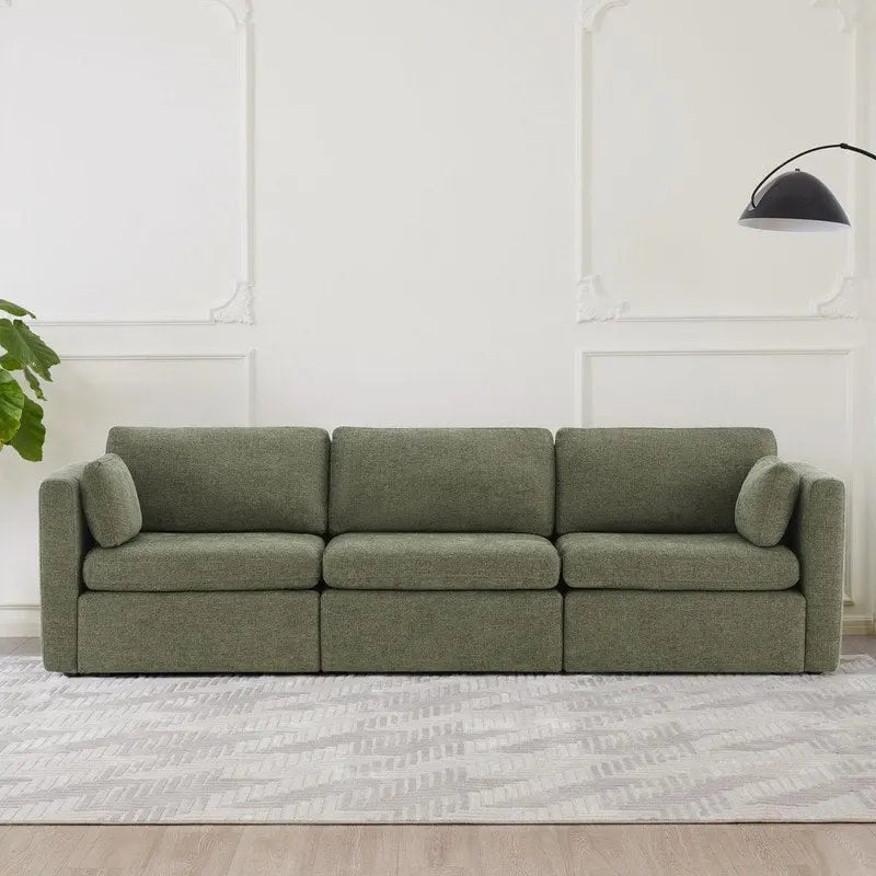 Ensemble de canapé modulable surdimensionné en tissu Celia